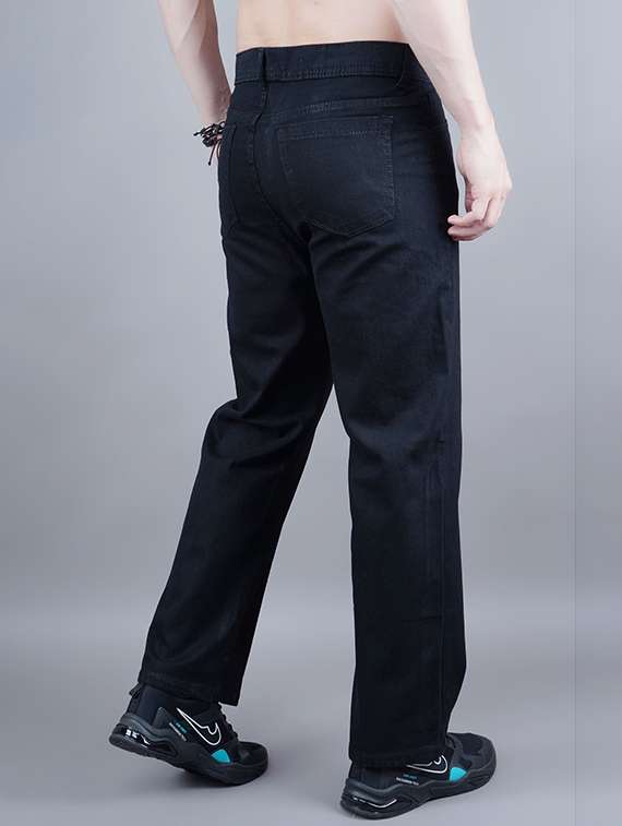 men plain mid rise full length denim jeans - 22344511 -  Standard Image - 1