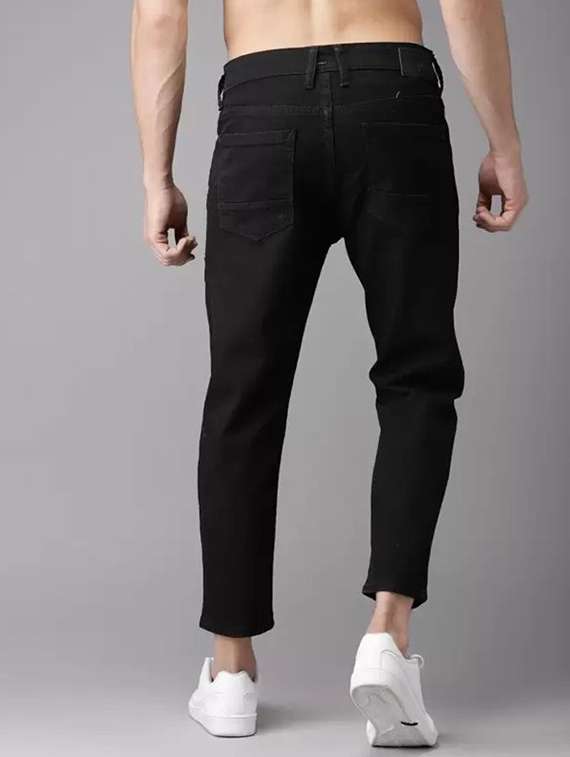 men plain mid rise ankle length slim fit jeans - 22344590 -  Standard Image - 1