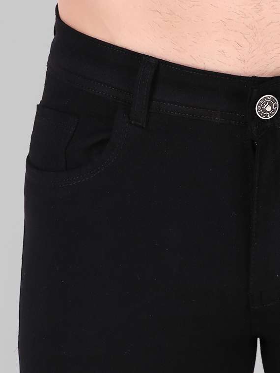 men plain mid rise full length denim jeans - 22344596 -  Standard Image - 4