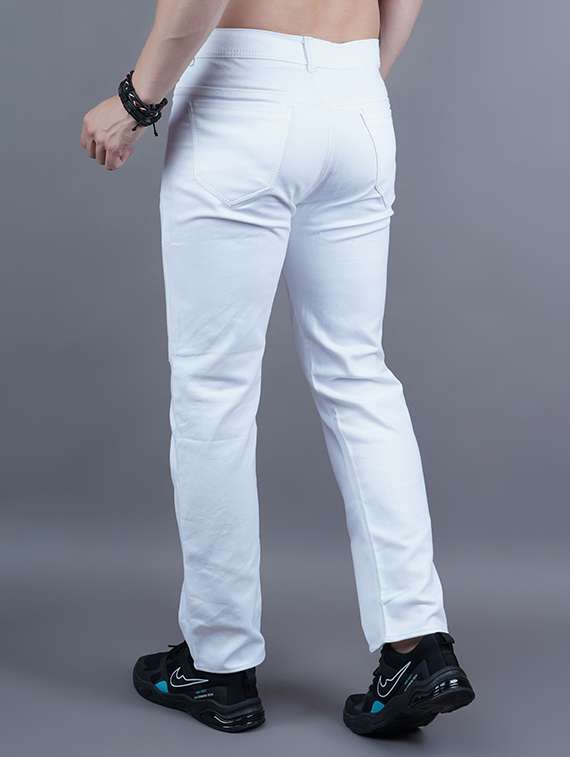 Men Plain Mid Rise Full Length Jeans - 22344728 -  Standard Image - 1