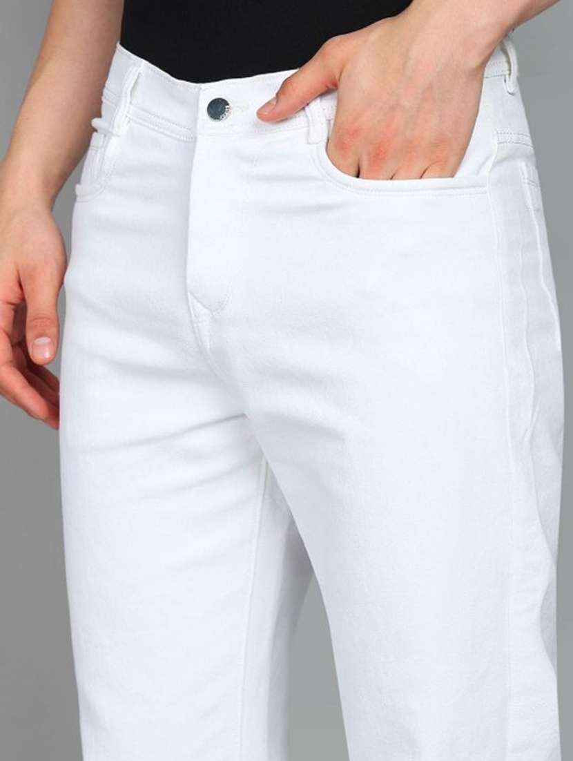 men plain mid rise full length jeans - 22344785 -  Standard Image - 4