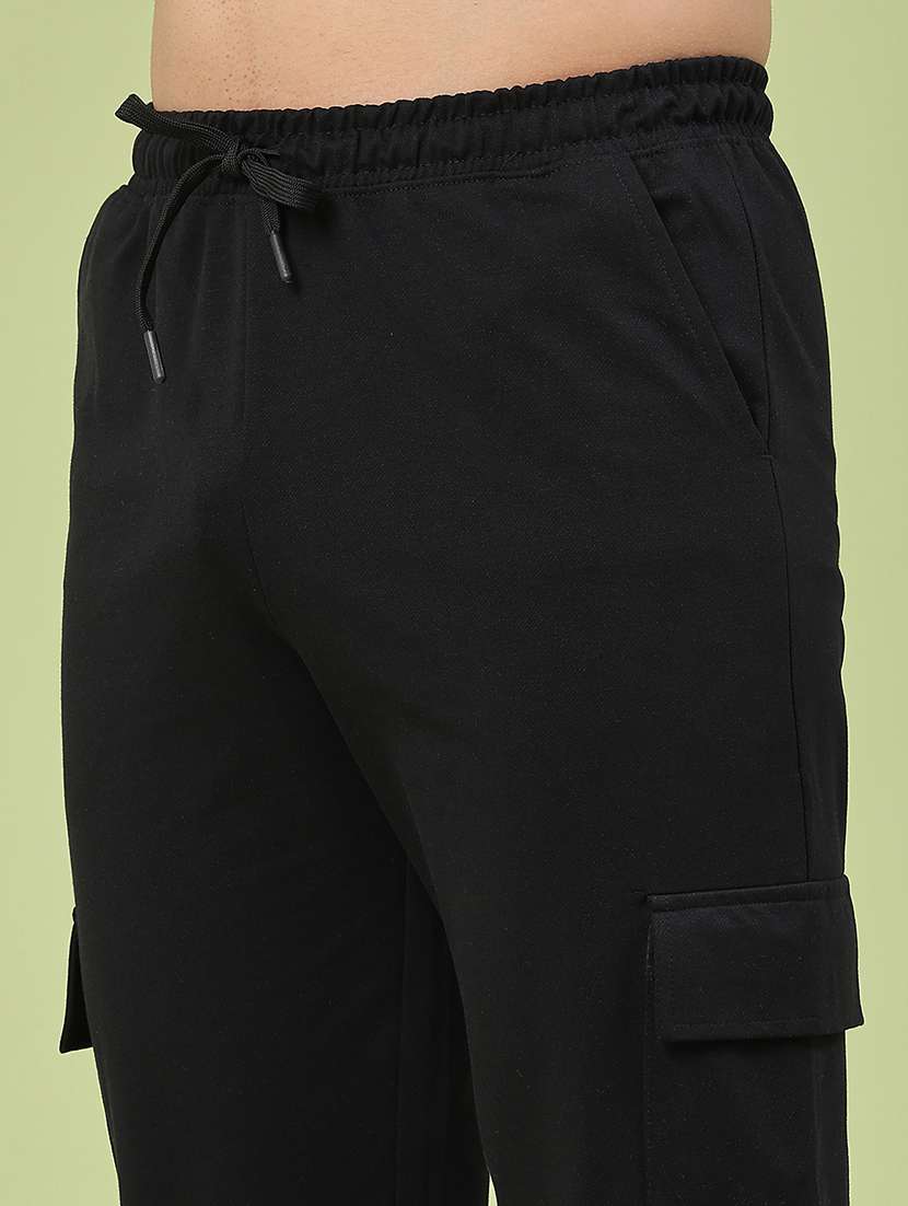 men solid mid rise cargo pant - 22345120 -  Standard Image - 1