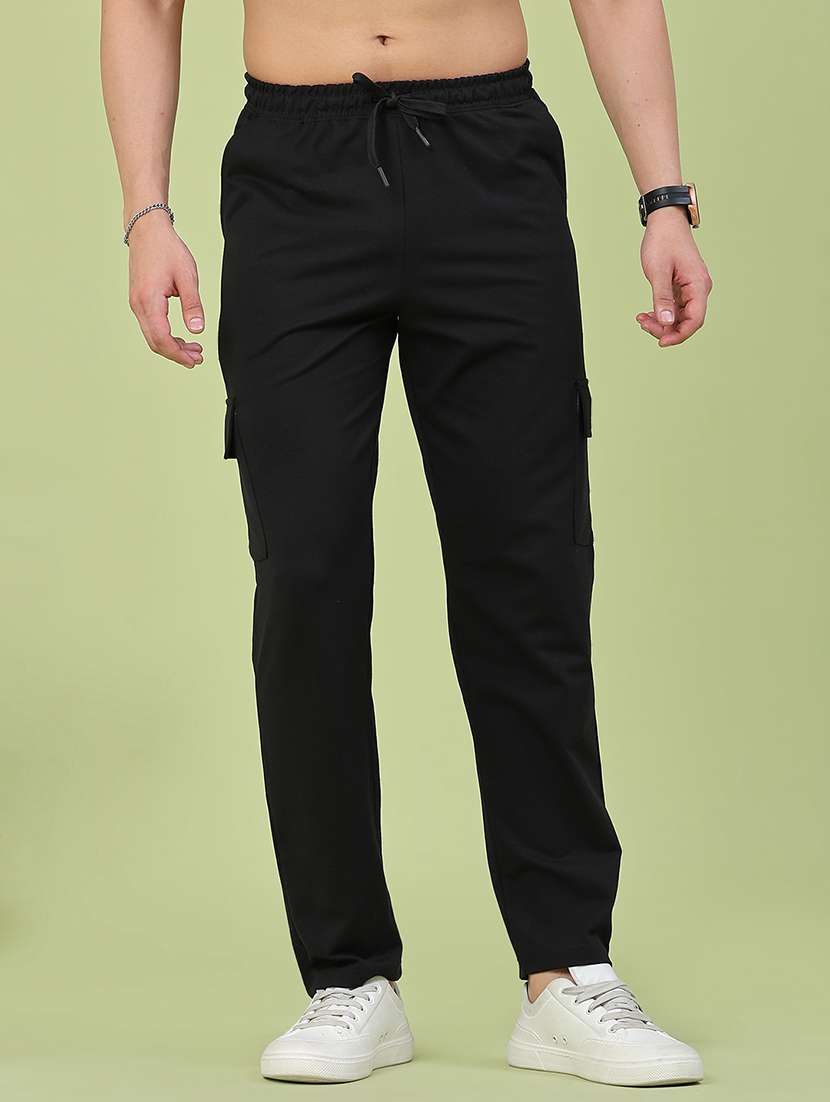 men solid mid rise cargo pant - 22345120 -  Standard Image - 4