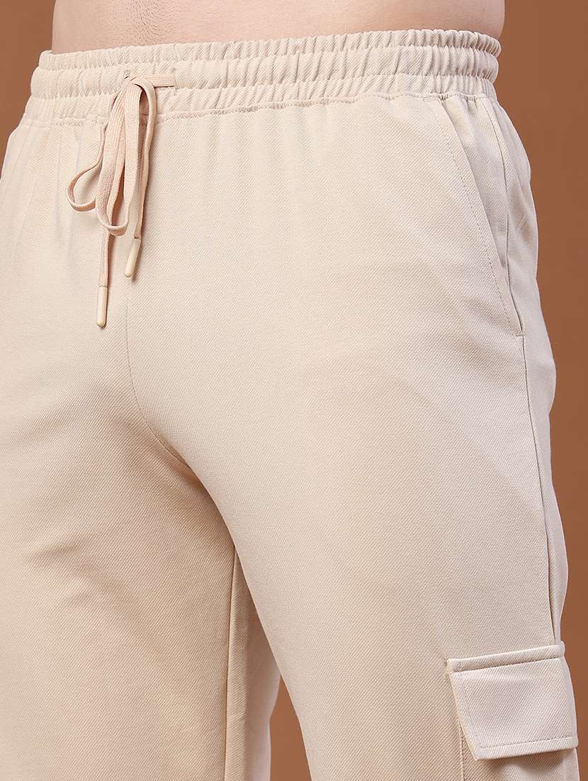 men solid mid rise cargo pant - 22345121 -  Standard Image - 1