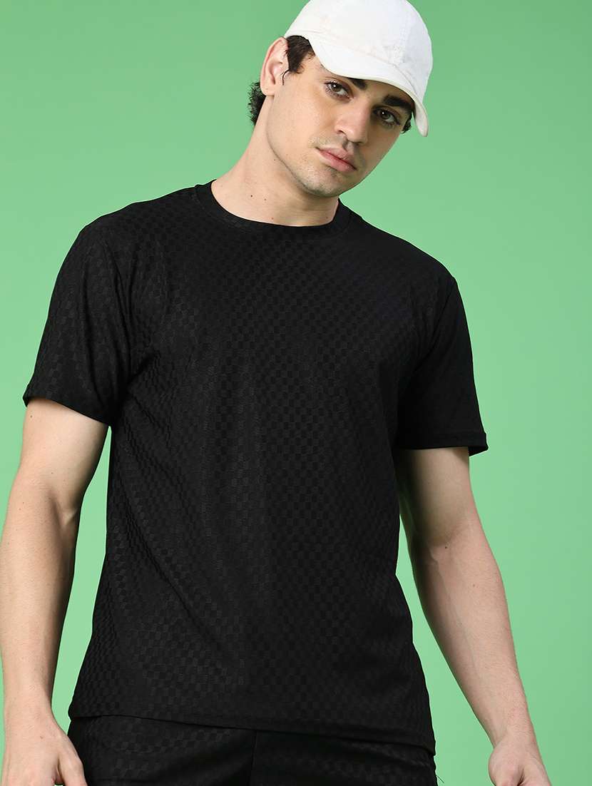black cotton plain coord set - 22345186 -  Standard Image - 1