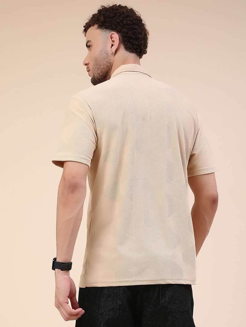 men self design short sleeve regular fit casual shirt - 22345516 -  Standard Image - 4