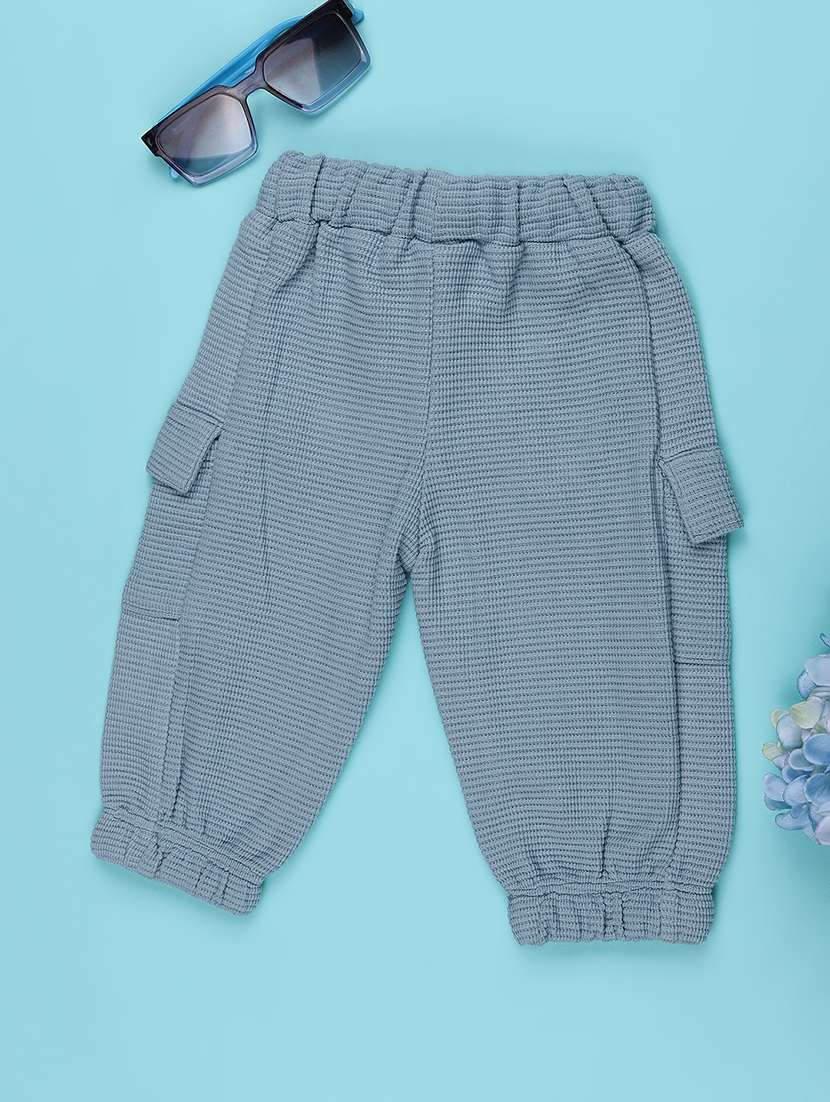 boys solid mid rise joggers - 22345677 -  Standard Image - 1