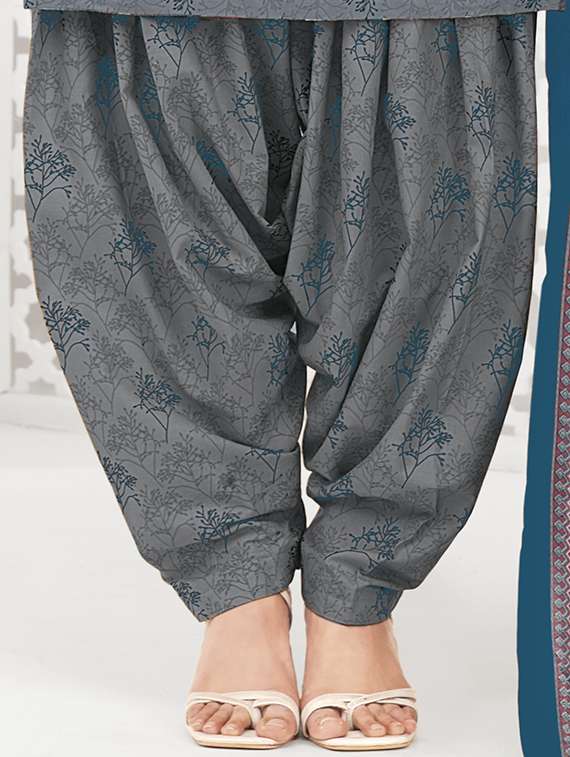 women printed three quarter sleeve kurta patiala with dupatta set - 22345748 -  Standard Image - 4