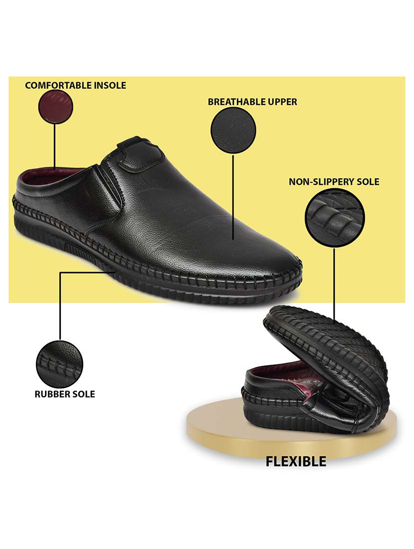 men solid slip on mule - 22345763 -  Standard Image - 4