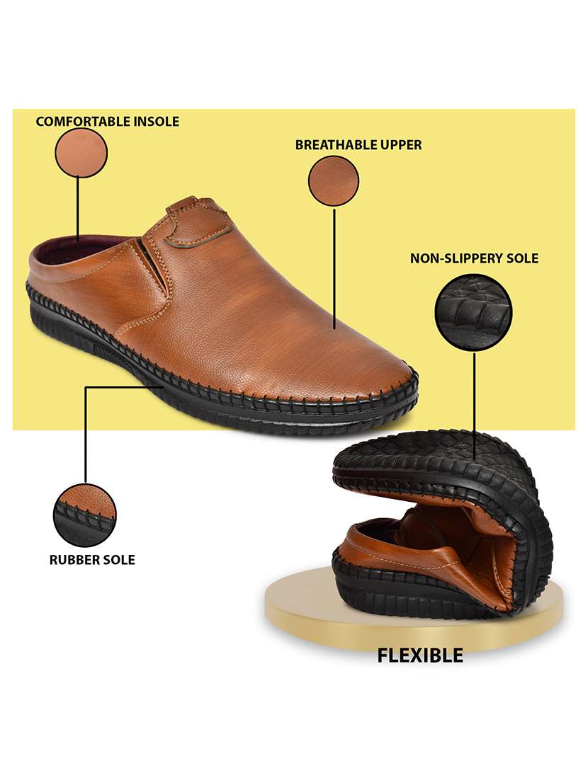men solid slip on mule - 22345765 -  Standard Image - 4