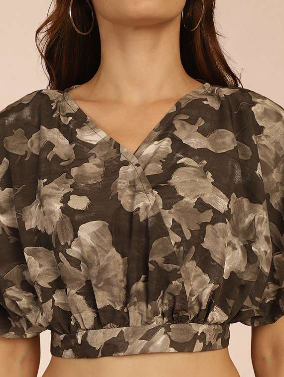 women printed top and palazzo co-ord set - 22345816 -  Standard Image - 4