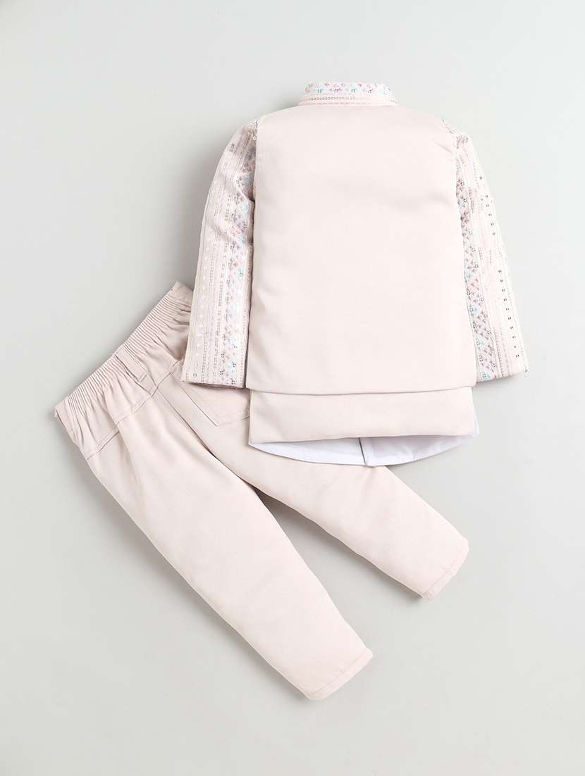 boys embroidered long sleeve sherwani set - 22345915 -  Standard Image - 1