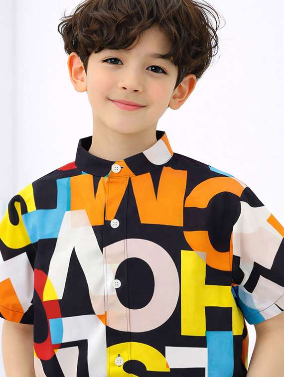 boys printed shirt and shorts set - 22345944 -  Standard Image - 6
