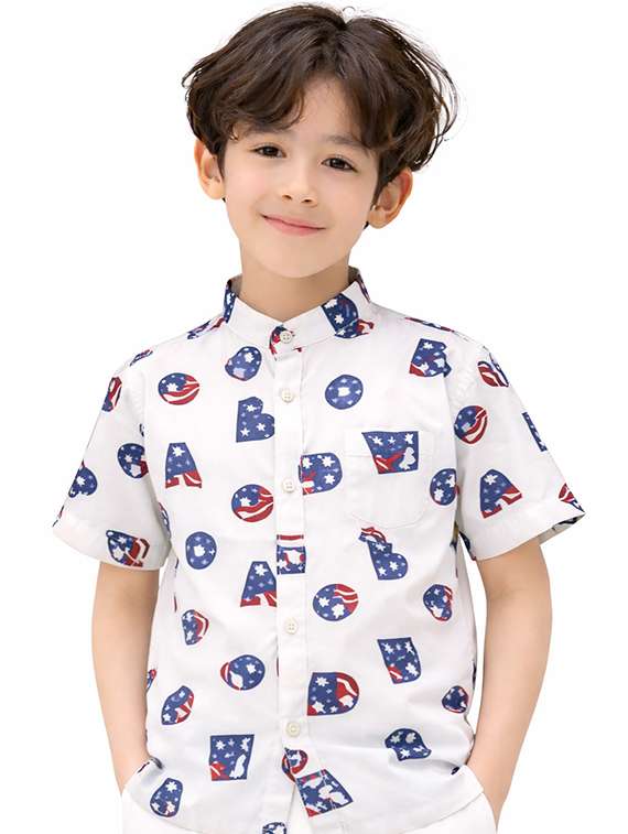 boys printed shirt and shorts set - 22345961 -  Standard Image - 4