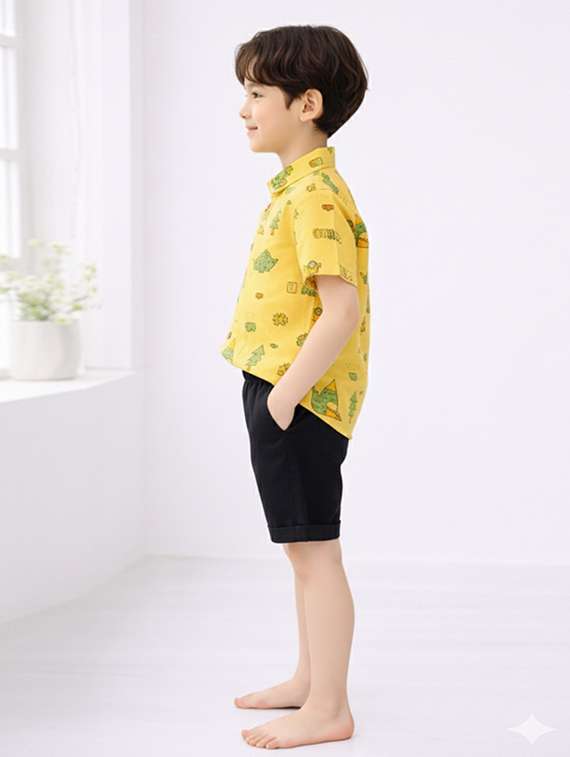boys printed shirt and shorts set - 22345969 -  Standard Image - 1