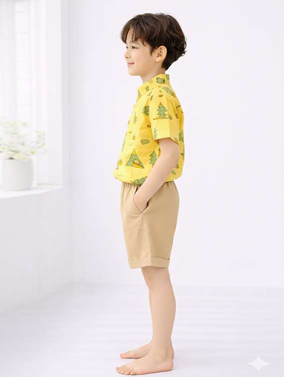boys printed shirt and shorts set - 22345971 -  Standard Image - 1