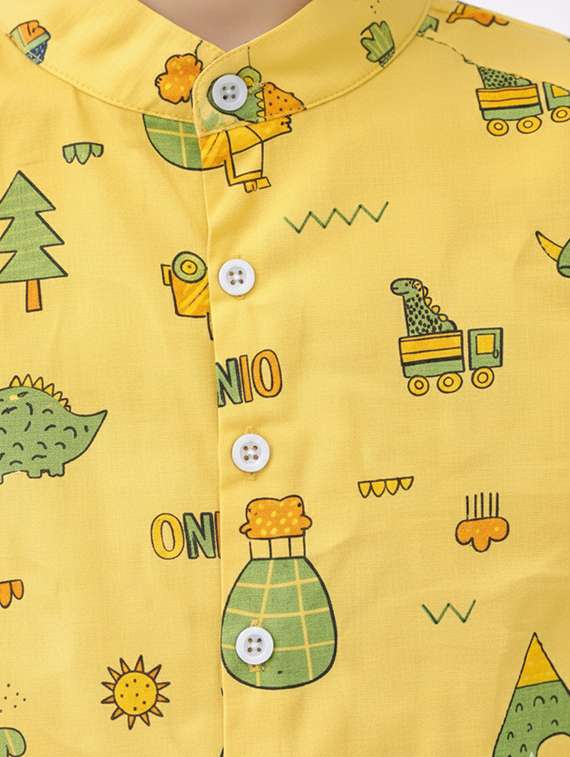 boys printed shirt and shorts set - 22345971 -  Standard Image - 4