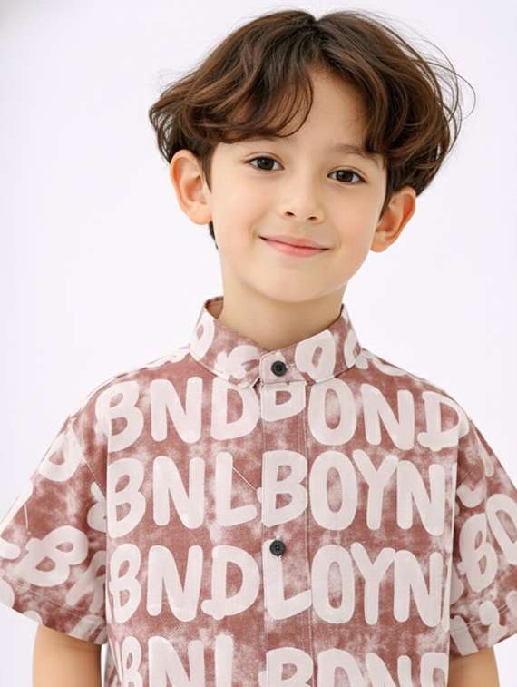 boys printed shirt and shorts set - 22345977 -  Standard Image - 4