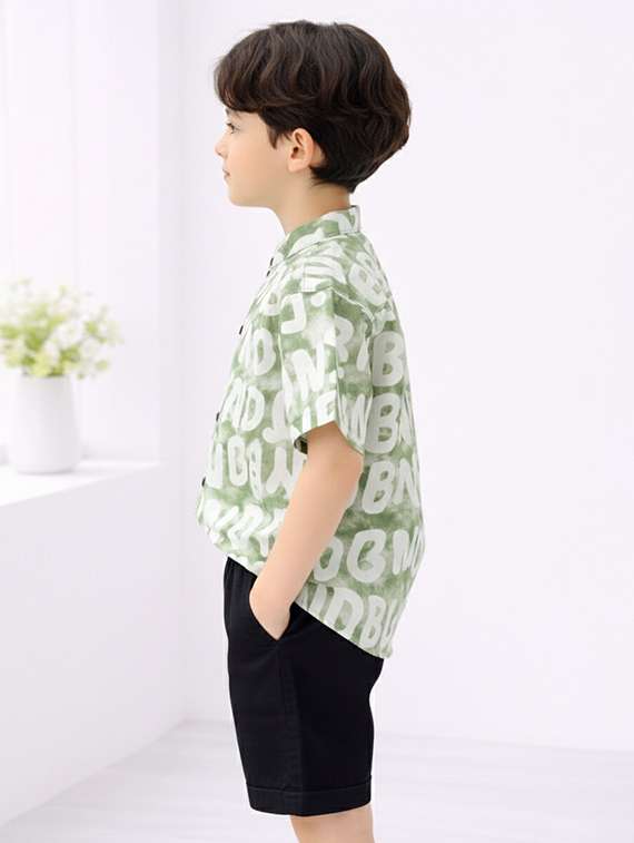 boys printed shirt and shorts set - 22345981 -  Standard Image - 1