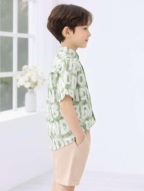 boys printed shirt and shorts set - 22345983 -  Standard Image - 1