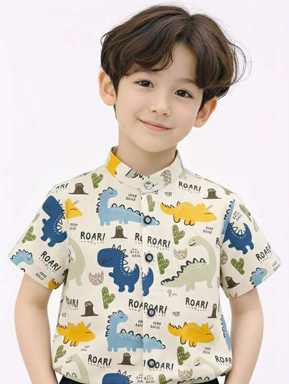 boys printed shirt and shorts set - 22345999 -  Standard Image - 4