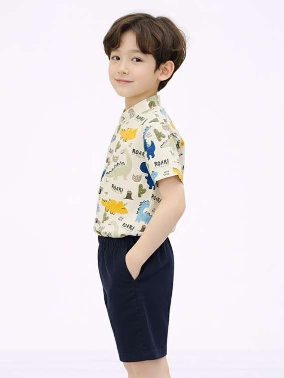 boys printed shirt and shorts set - 22346000 -  Standard Image - 1
