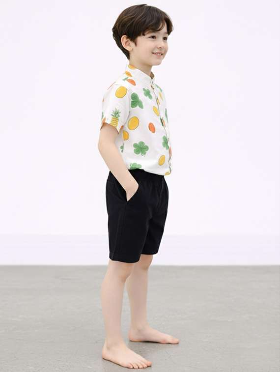 boys printed shirt and shorts set - 22346003 -  Standard Image - 1