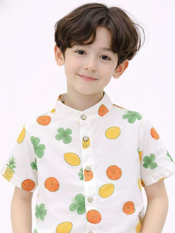 boys printed shirt and shorts set - 22346003 -  Standard Image - 4