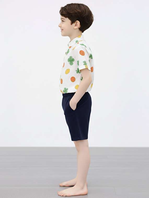 boys printed shirt and shorts set - 22346004 -  Standard Image - 1