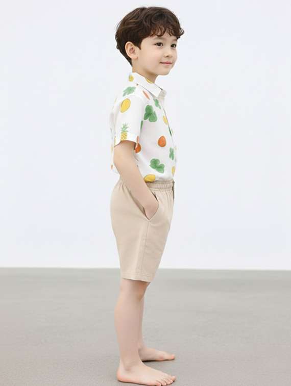 boys printed shirt and shorts set - 22346005 -  Standard Image - 1