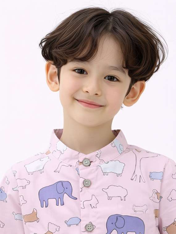 Boys Printed Shirt And Shorts Set - 22346011 -  Standard Image - 4