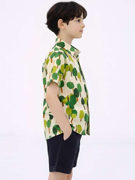 boys printed shirt and shorts set - 22346027 -  Standard Image - 1