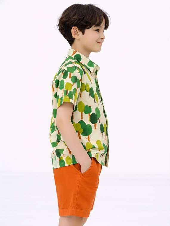boys printed shirt and shorts set - 22346030 -  Standard Image - 1