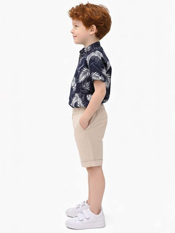 boys printed shirt and shorts set - 22346041 -  Standard Image - 1