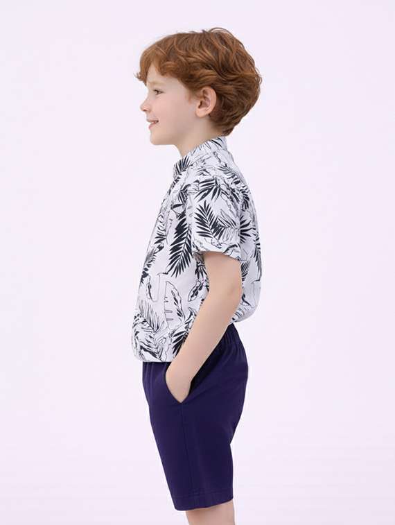 boys printed shirt and shorts set - 22346044 -  Standard Image - 1