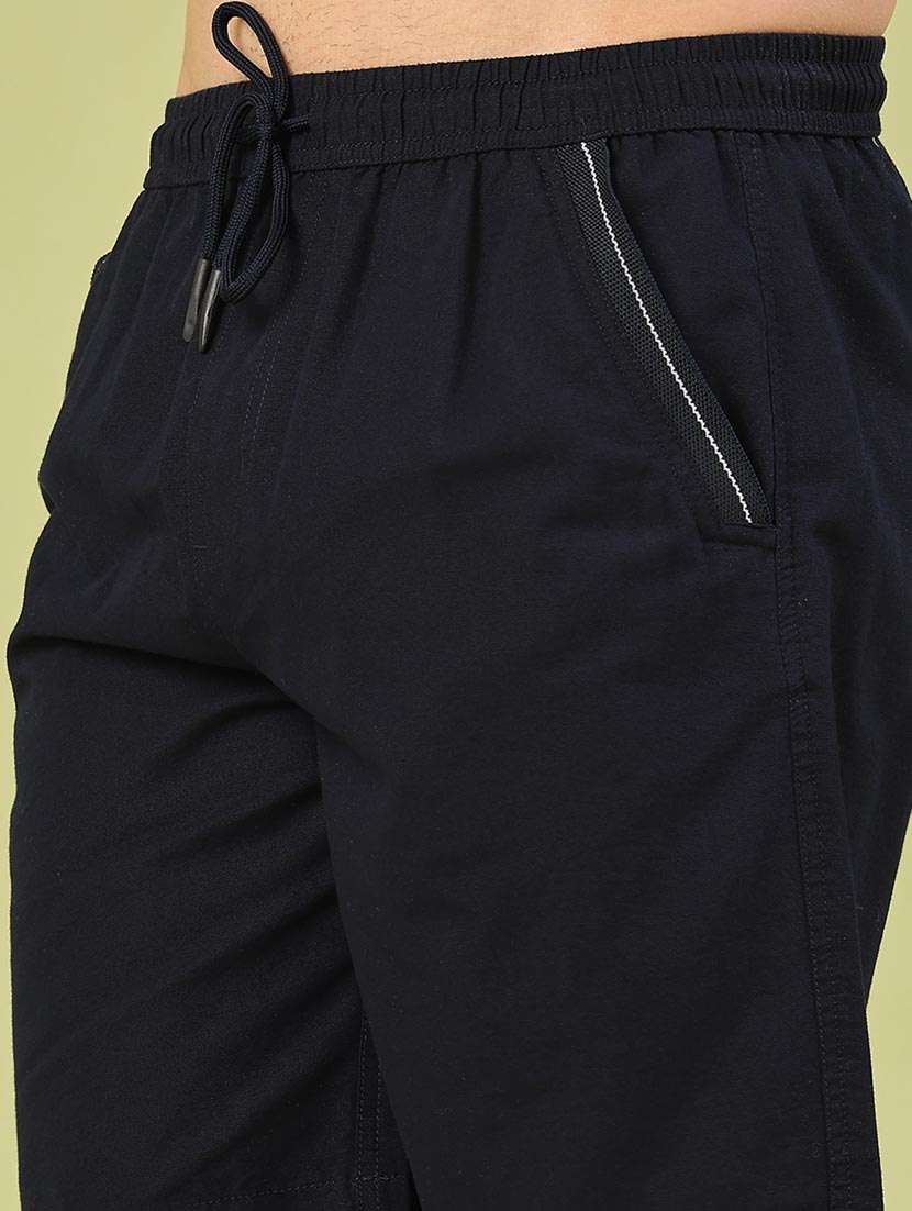 Men Solid Mid Rise Regular Fit Shorts - 22346108 -  Standard Image - 1