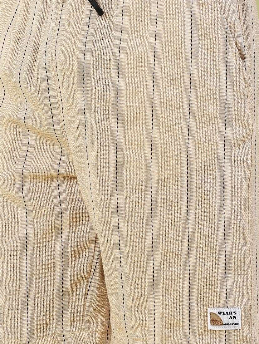 men striped mid rise regular fit bermuda shorts - 22346111 -  Standard Image - 1