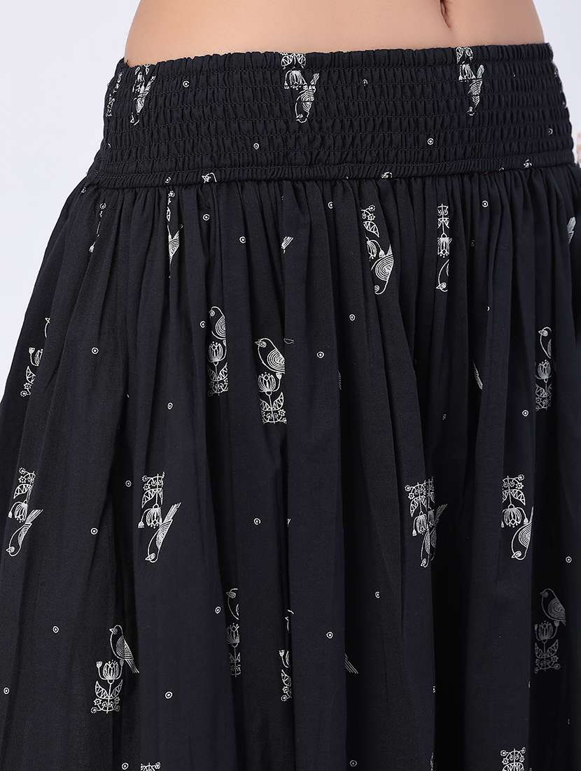 women printed high rise flared skirt - 22346173 -  Standard Image - 1