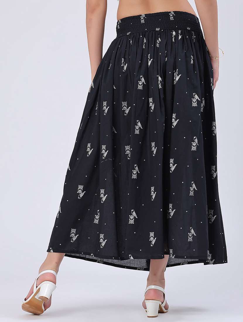 women printed high rise flared skirt - 22346173 -  Standard Image - 4