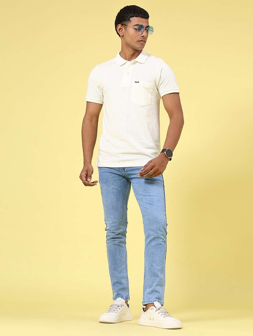 men self design short sleeve regular fit polo t-shirt - 22346270 -  Standard Image - 4