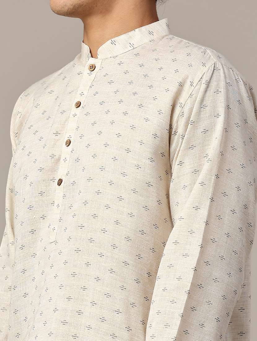 beige polyester kurta pyjama ethnic wear - 22346340 -  Standard Image - 1