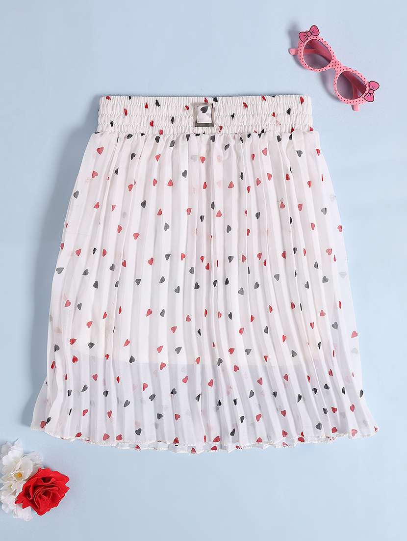 off white cotton flared skirt - 22346344 -  Standard Image - 1