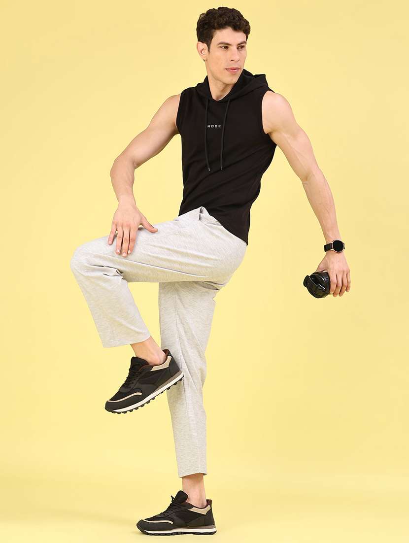 men solid mid rise ankle length track pant - 22346473 -  Standard Image - 4
