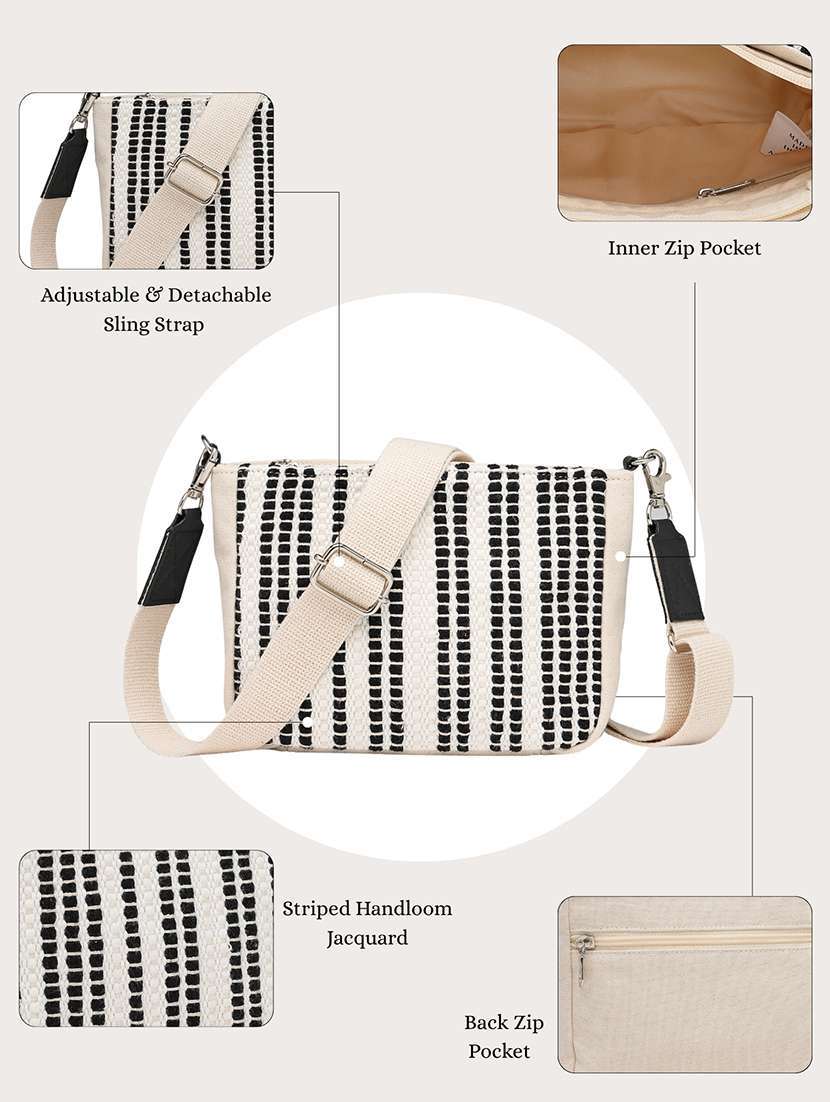 women self designed sling bag with adjustable strap - 22346795 -  Standard Image - 4