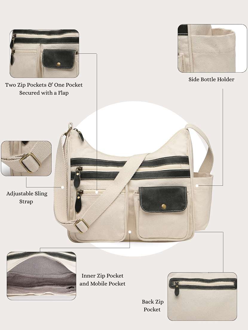 women solid sling bag with adjustable strap - 22346803 -  Standard Image - 4
