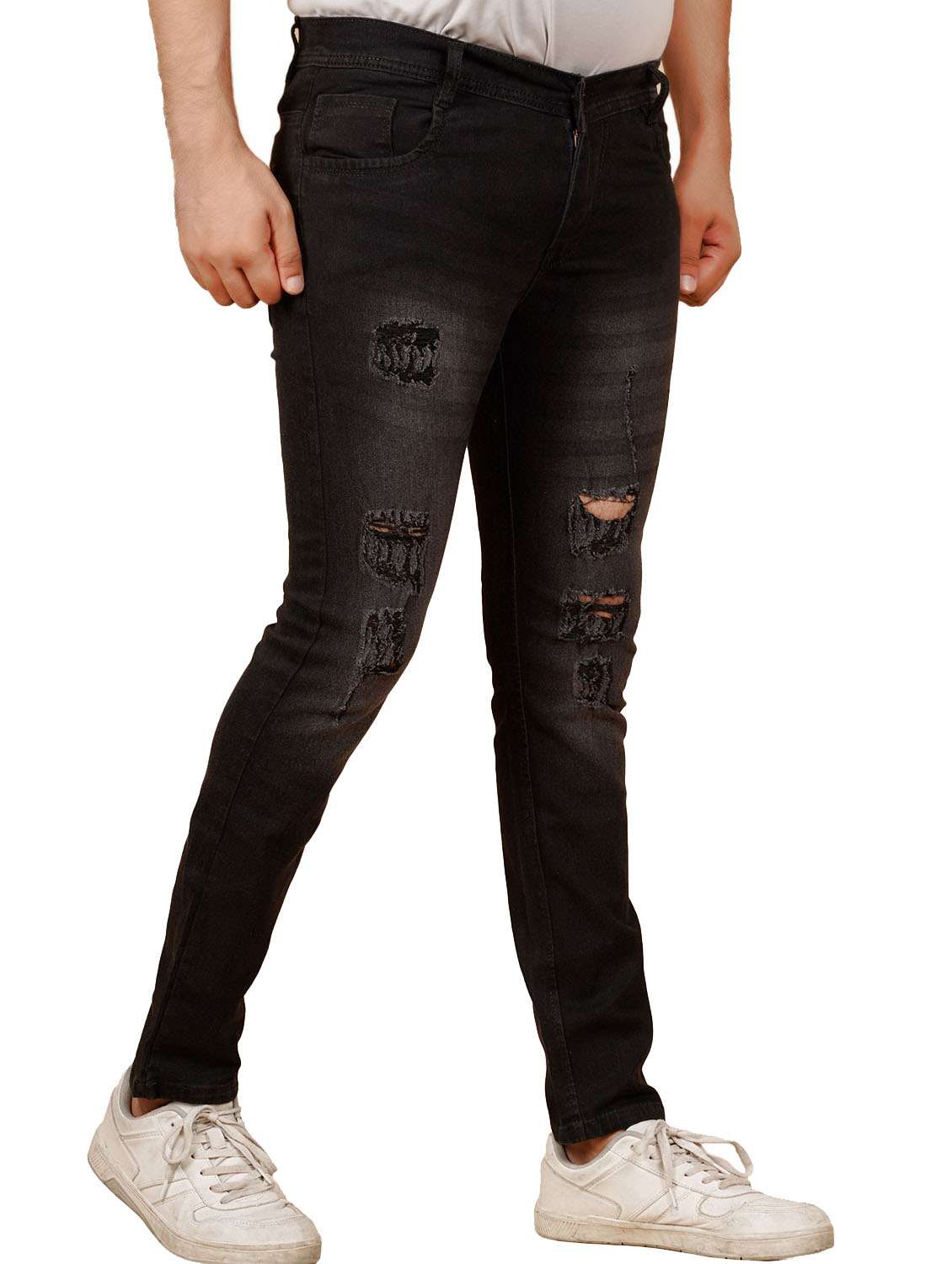 men distressed mid rise slim fit jean - 22347181 -  Standard Image - 1