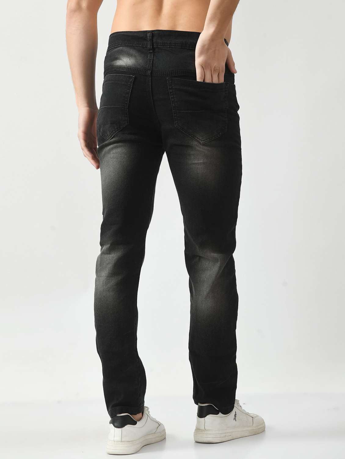 men distressed mid rise slim fit jean - 22347193 -  Standard Image - 1