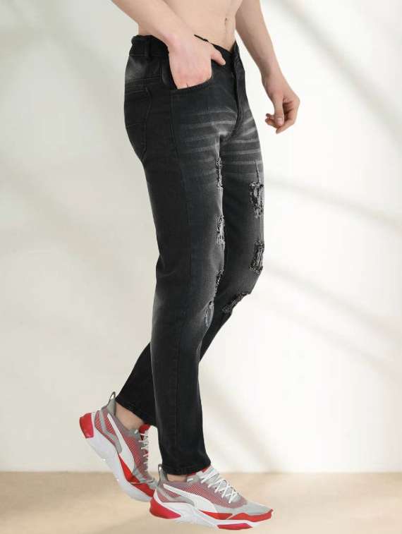 men distressed mid rise slim fit jean - 22347201 -  Standard Image - 1