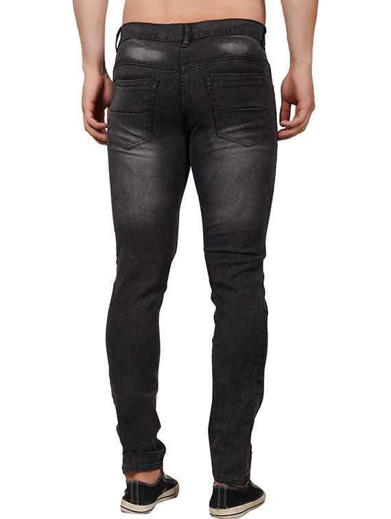 men washed mid rise slim fit jeans - 22347527 -  Standard Image - 1