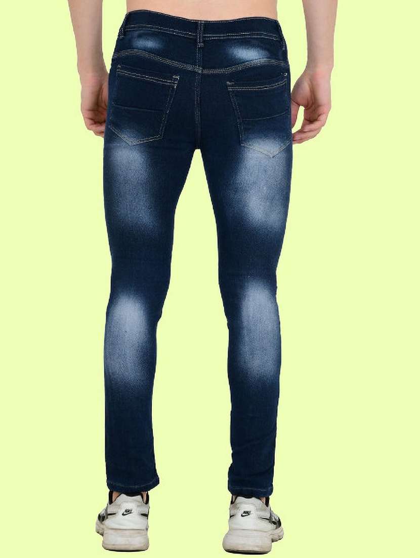 men slash knee mid rise skinny fit jean - 22347554 -  Standard Image - 1